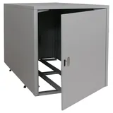 2er-fahrradgarage Hhg-363, Fahrradunterstand Fahrradbox Bikebox, Abschließbar Verzinkter Stahl 123x113x208cm Hellgrau