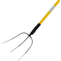 Offner Heugabel mit Fiberglas-Stiel 3-zinkig, Stiel 135cm gebogen