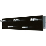 SZ Metall Wandgarderobe 52135 schwarz Metall 5 Haken 50,0 x 9,0 cm