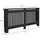 ECD Germany Heizkörperverkleidung Landhausstil 152x19x82 cm Schwarz