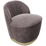 Playboy Cocktailsessel STELLA Samt 67 x 70 x 70 cm Rosa