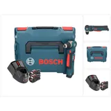 Bosch Professional GWB 12V-10 Akku Winkelbohrmaschine 12 V 11 Nm + 2x Akku 3,0 Ah + Ladegerät + L-Boxx