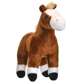 Wild Republic 15490 Republic 16994 Plüsch Pferd, Cuddlekins Kuscheltier, Plüschtier, 30 cm, Braun