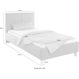 Westfalia Schlafkomfort Polsterbett, schwarz