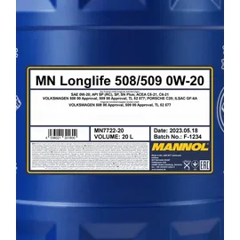 Mannol Longlife 508/509 7722 0W-20 20 l