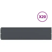 vidaXL Rasenkante 25 x 103 cm 20 Stück Anthrazit