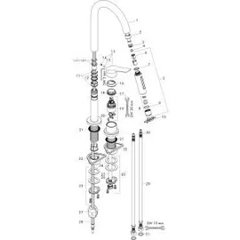 Hansgrohe Axor Citterio M 220 Edelstahl Finish 34822800