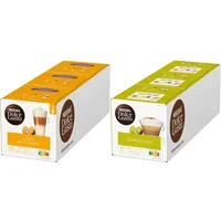 NESCAFÉ Dolce Gusto Latte Macchiato Vorratsbox 90 Kaffeekapseln (Aromatischer Espresso, 3-Schichten -Köstlichkeit aus feinem Milchschaum & Cappuccino, 48 Kaffeekapseln