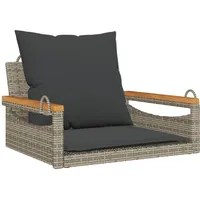 furnicato Gartenbank 63 x 62 x 40 cm Grau