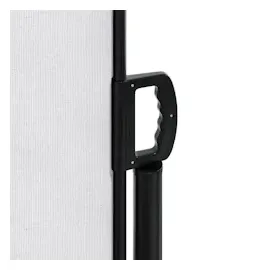 vidaXL Seitenmarkise Ausziehbar 120 x 1000 cm Weiß Polyester