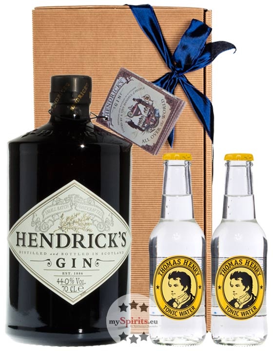 Hendrick’s Gin Tonic Geschenk-Set mit 2 x Thomas Henry Indian Tonic Water