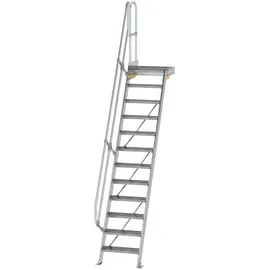 Günzburger MUNK Aluminium-Treppe Plattform 60° 12 Stufen