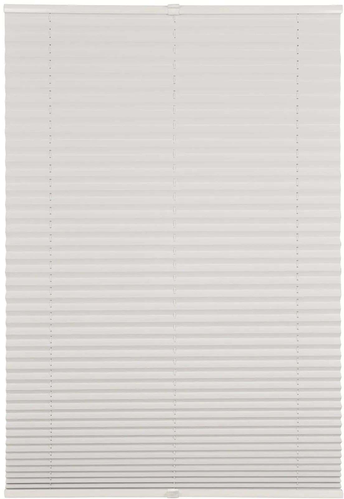 Ondeco Plissee weiß  verdunkelnd weiß mit Klemmträger Sonnenschutz Lichtschutz Klemmfix Farbe: weiss, Größe: 80x130 cm