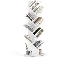 VASAGLE Bücherregal 20 x 38 x 115,2 cm Wolkenweiß