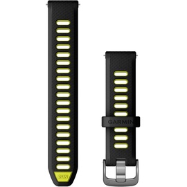 Garmin Unisex – Erwachsene Ersatzarmband, Black & Amp Yellow (Forerunner 265S), 18mm
