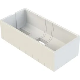 Calmwaters Calmwaters® Premium Badewanne Komplettset 180x80 cm mit Wannenträger & Ablaufgarnitur, EU, Duobadewanne für 2, Set Acryl-Badewanne rechteckig, Moderne Rechteckbadewanne 180 x 80 cm, Weiß