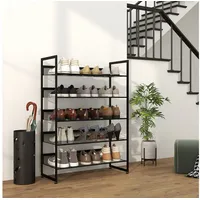 Homcom Schuhregal 72 x 102 x 30 cm schwarz