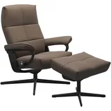 Stressless Sessel | David Cross Base Batick Mole Matt Schwarz Schwarz