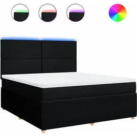 vidaXL Boxspringbett 180 x 200 cm Schwarz