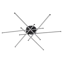 LINDBY Elviano 1-flammig 80 cm schwarz Aluminium