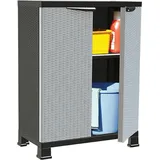 Kunststoffschrank 68x39x92 cm Rattan-Design CFW436114