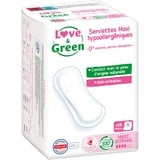 Love & Green Damenbinden mit Öko-Label-Zertifizierung, hypoallergen, Maxi Normal 1 Stück