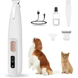 Haustier Trimmer  USB LED Leise Hund Katze Pfotentrimmer