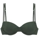 Copenhagen Studios Bügeleinsatz-Bikini-Top Damen Dunkelgrün 38 Cup B