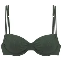 Copenhagen Studios Bügeleinsatz-Bikini-Top Damen Dunkelgrün 38 Cup B