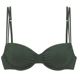 Copenhagen Studios Bügeleinsatz-Bikini-Top Damen Dunkelgrün 38 Cup B