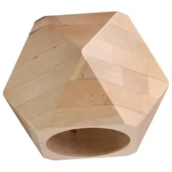 Wandleuchte WOODY Holz Natur geometrisch G9 Up/Down