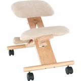 Kondela Ergonomischer Kniestuhl Groko - Creme / Buche - Creme