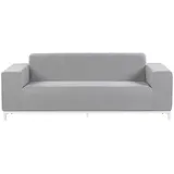 Beliani Gartensofa Grau, Weiss 84x185x67