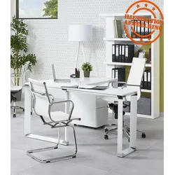 Eckbüro Schreibtisch mit Holzoberfläche und Metallgestell  Eckschreibtisch für Arbeitszimmer  Modern Minimalistisch  Kadima Design