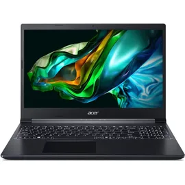 Acer Aspire 7 A715-43G-R0BR 15,6'' Ryzen 5 5625U 8 GB RAM 512 GB SSD NVIDIA GeForce RTX 3050 Win 11 Home Schwarz