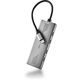 ngs Wonder4-C USB-C Multiport-Adapter 4-in-1 Hub mit 4 USB 3.0-Anschlüssen, hohe Geschwindigkeit 5 Gbit/s, kompatibel mit PC, Mac und Tablet, tragbares und leichtes Design, Aluminiumgehäuse, Kabel 180