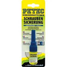 Petec Schraubensicherung mittelfest blau 5 g