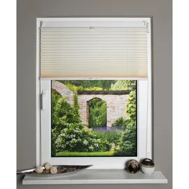 Schmidt Plissee Uni 70 x 130 cm Polyester Beige Creme