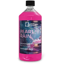 Liquid Elements – Pearl Rain Autoshampoo Bubble Gum Burst 1 Liter – Autoreiniger entfernt hartnäckige Verschmutzungen – ohne Wachse & Versiegelungen anzugreifen - Bubble Gum Burst (Kaugummi) Duft