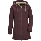 G.I.G.A. DX Damen Strickfleeceparka/Fleecejacke mit Kapuze GW 54 WMN KNTFLC PRK, tiefrot, 44,