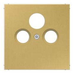 Jung Abdeckung für Antennen-Steckdose, 3-Loch (Messing Classic)