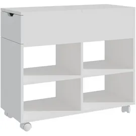 Relaxdays Rollcontainer für Nischen Weiß