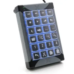 P&I Engineering XK-24 Tastatur USB Schwarz, Grau