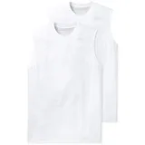 SCHIESSER Achselhemd »Essentials« 2er Pack, ärmellos, Doppelpack, Rundhalsausschnitt, Baumwolle Schiesser 100-weiß