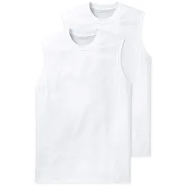 SCHIESSER Achselhemd »Essentials« 2er Pack, ärmellos, Doppelpack, Rundhalsausschnitt, Baumwolle Schiesser 100-weiß