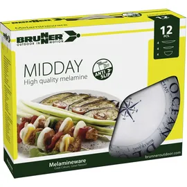 Brunner Blue Ocean Melamin Geschirrset 12-tlg. blau/weiß