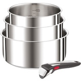 Tefal L898S3 Preference On Edelstahl, Set, abnehmbarer Griff Backofengeeignet bis 250°C ohne Griff geeignet für alle Herdarten unklusiv Induktion