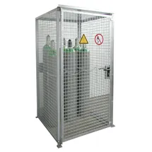 Bauer Südlohn Gasflaschen-Container Stahl 16 x Ø 230 mm mit Dach