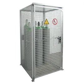 Bauer Südlohn Gasflaschen-Container Stahl 16 x Ø 230 mm mit Dach