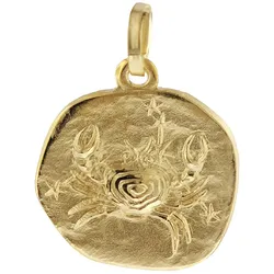 trendor 08958-07 Sternzeichen-Anhänger Krebs 585 Gold 16 mm